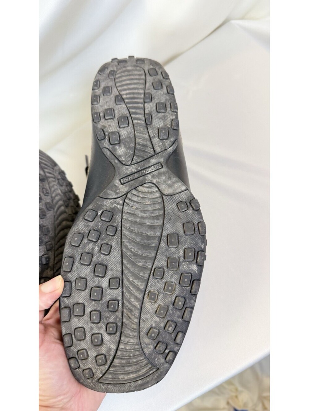 Skechers Citywalk Malton Shoes 64455 Size 10.5 Black Leather Oxford Sneaker - Picture 11 of 13